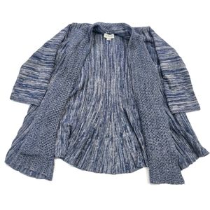 Avenue blue marled open-front cardigan sweater size 18/20